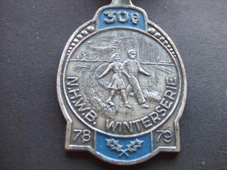 N.H.W.B.(Noord-Hollandse Wandelbond) wandelen langs molens winterserie 1978-1979